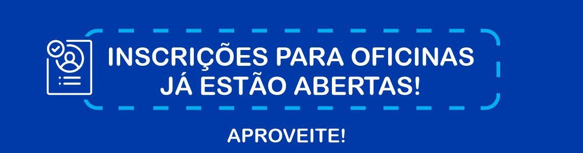 Banner divulgação das Oficinas